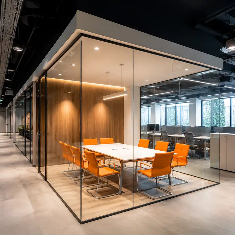 Frameless Glass Partition Contractor