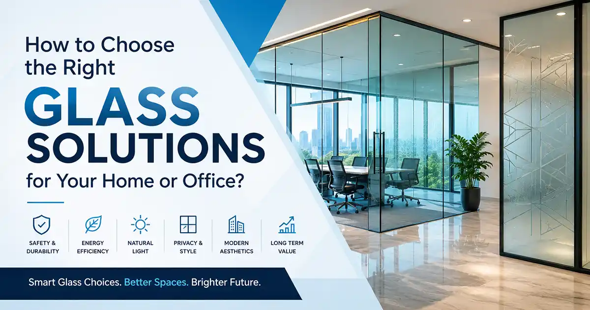How to Choose the Right Glass Solutions for Your Home or Office